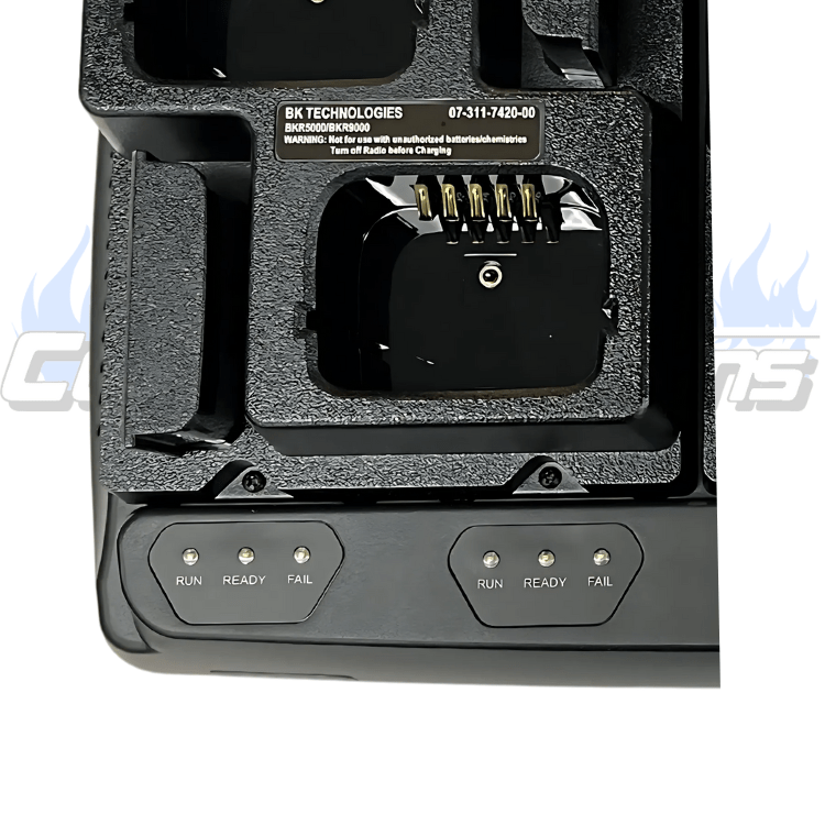 SURPASS 6 Bay Radio Desktop Smart Charger, BKR0300 - 6 for BKR Radios - 49er Communications - BK Technologies