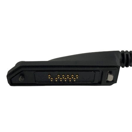 Tactical Throat Mic (BKR0239) with PTT and Earpiece for BKR5000 & BKR9000 Radios - 49er Communications - BK Technologies