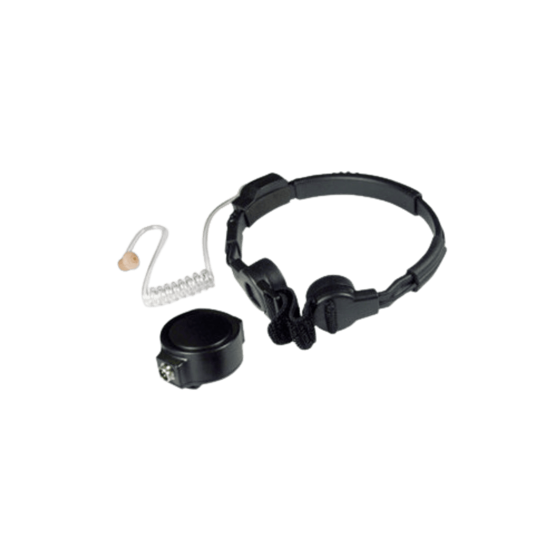 Tactical Throat Mic (BKR0239) with PTT and Earpiece for BKR5000 & BKR9000 Radios - 49er Communications - BK Technologies