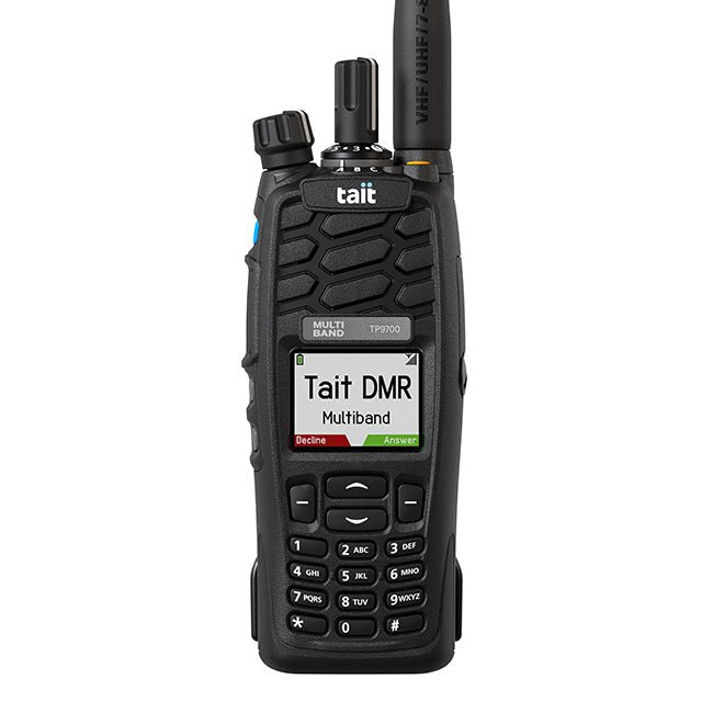 TP9700 Tait DMR Multiband Portable Radio - 49er Communications - Tait