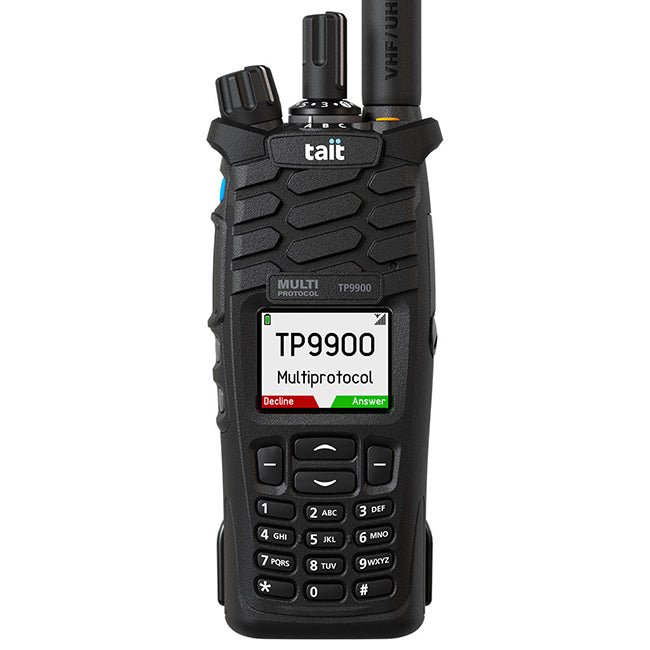 TP9900 Tait Multiprotocol Multiband P25 Portable Radio - 49er Communications - Tait