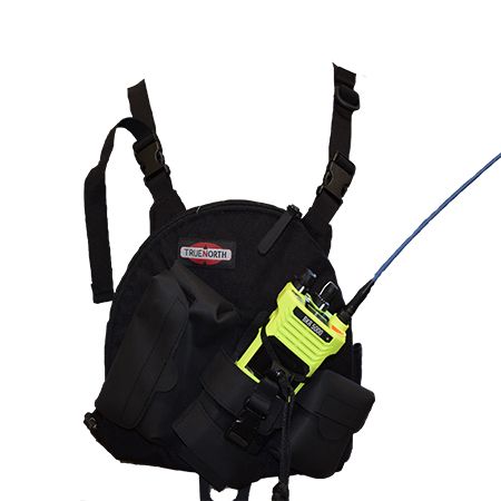 Universal, Adjustable Fit, Nylon Radio Chest Pack - 49er Communications - 49er Communications