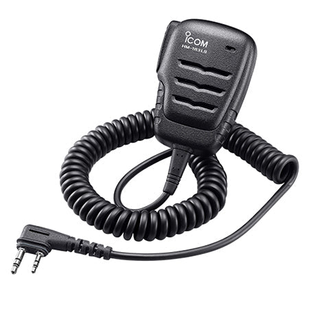 Waterproof Speaker Mic, HM183LS with 2 - Pin Right Angle Connectors for iCOM Radios - 49er Communications - iCOM